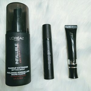 Setting spray, under eye primer and shadow primer